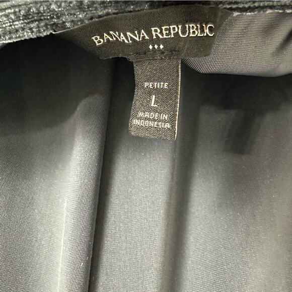 NWT Banana Republic Velvet Midi Slit Halter Dress in Orca Gray Size Large - Picture 3 of 10